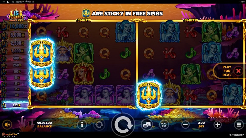 15 Tridents slot screen 2