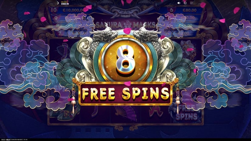 Sakura Masks slot screen 3