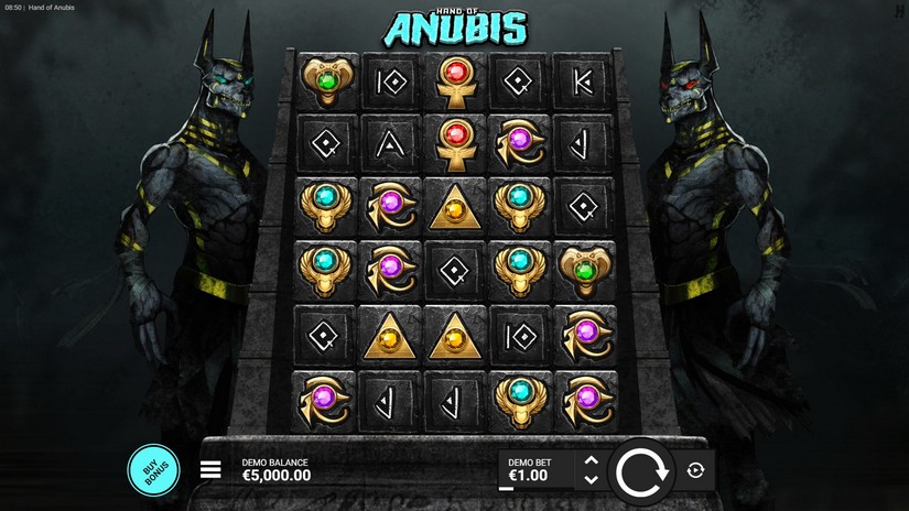 Hand of Anubis slot screen 1