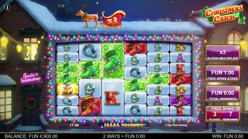 Christmas Catch slot screen 3