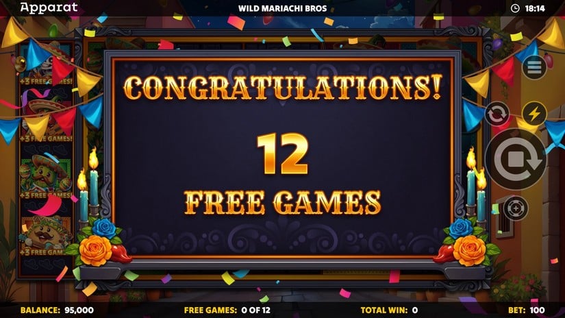 Wild Mariachi Bros slot screen 4