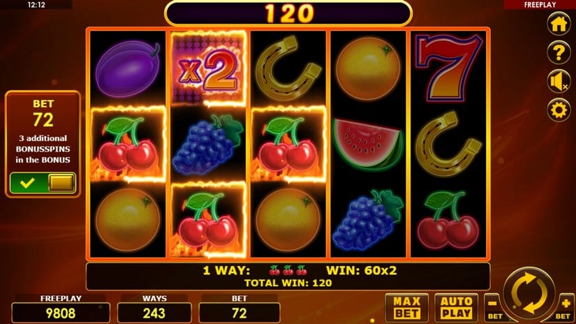 All Ways Hottest Fruits slot screen 2