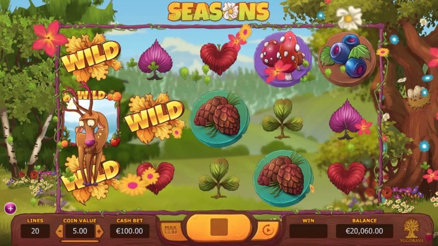 Seasons slot screen 1