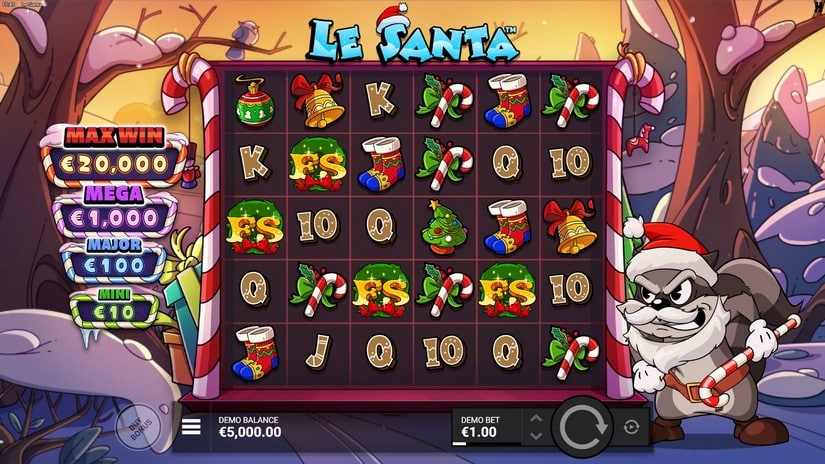 Le Santa slot screen 2