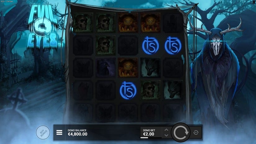 Evil Eyes slot screen 2