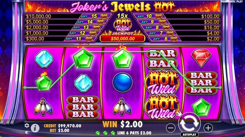 Joker’s Jewels Hot slot screen 2