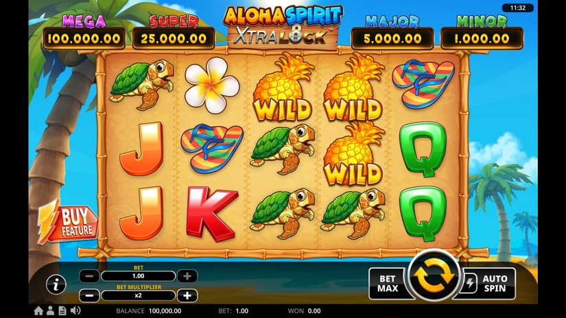 Aloha Spirit XtraLock slot screen 1