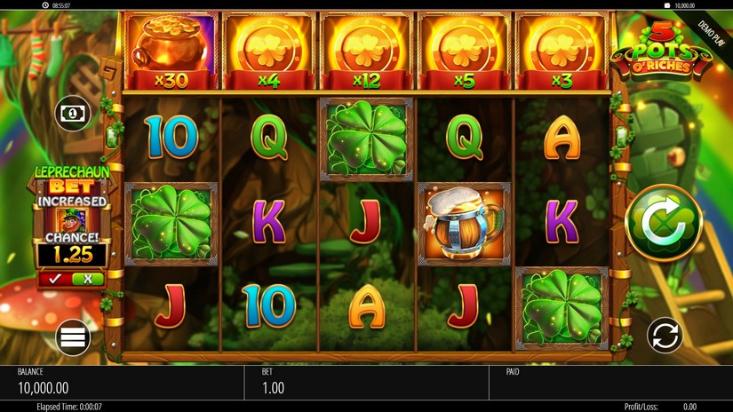 5 Pots O’Riches slot screen 1