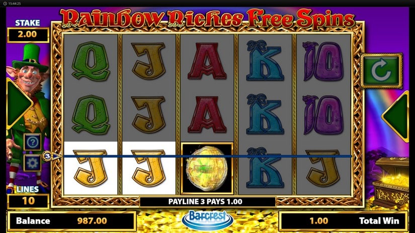 Rainbow Riches Free Spins slot screen 3