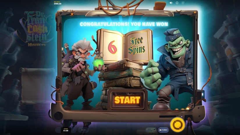 Dr. Francashstein slot screen 3