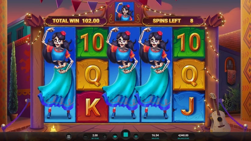 Los Cuatro Esqueletos slot screen 7