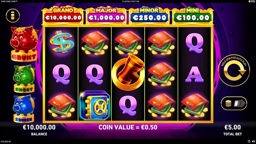 Oink Oink Oink slot screen 1