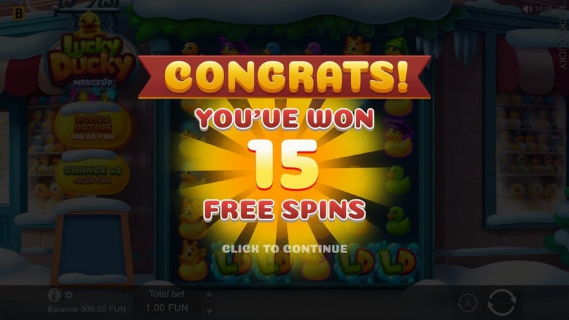 Lucky Ducky X-mas slot screen 3