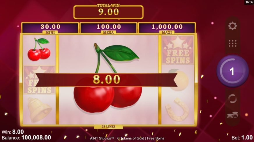 6 Tokens of Gold slot screen 4