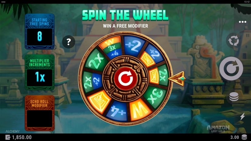 Amazon Lost Gold slot screen 3