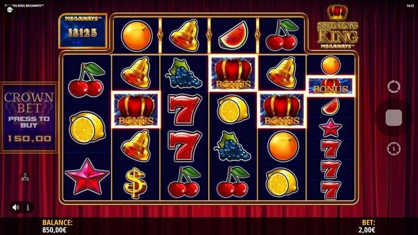 Shining King Megaways slot screen 2