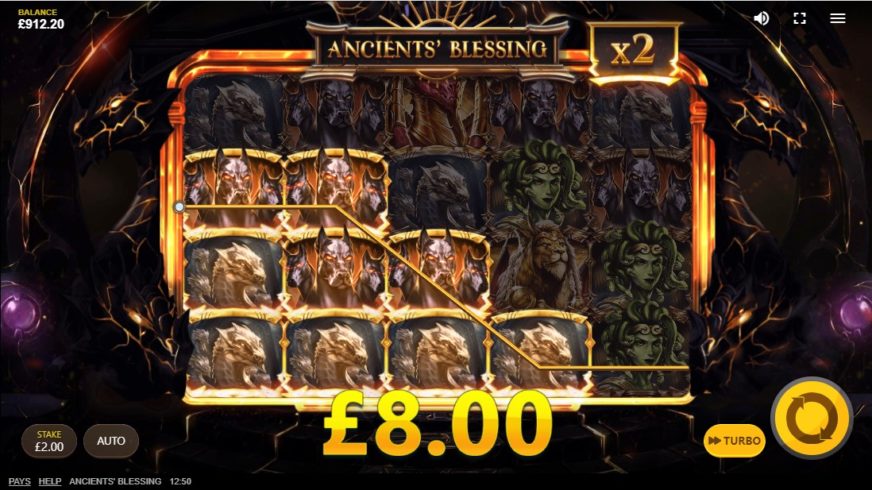 Ancients Blessing slot screen 3