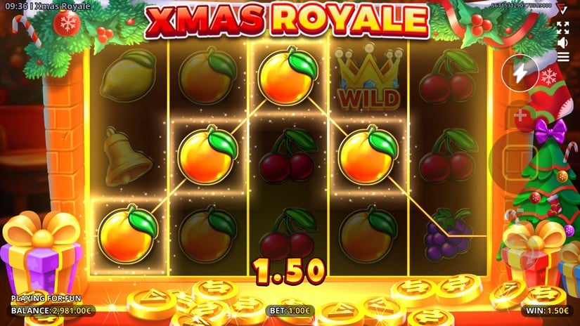 XMAS Royale slot screen 2