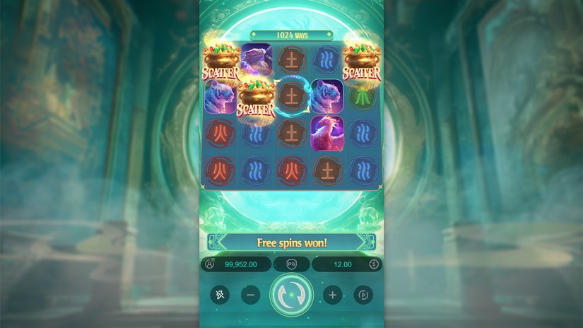 Mythical Guardians slot screen 2