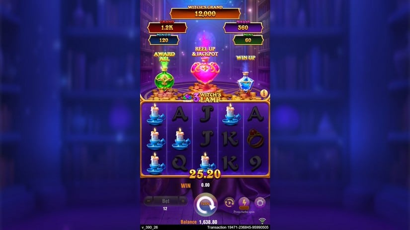 3 Witch’s Lamp slot screen 2