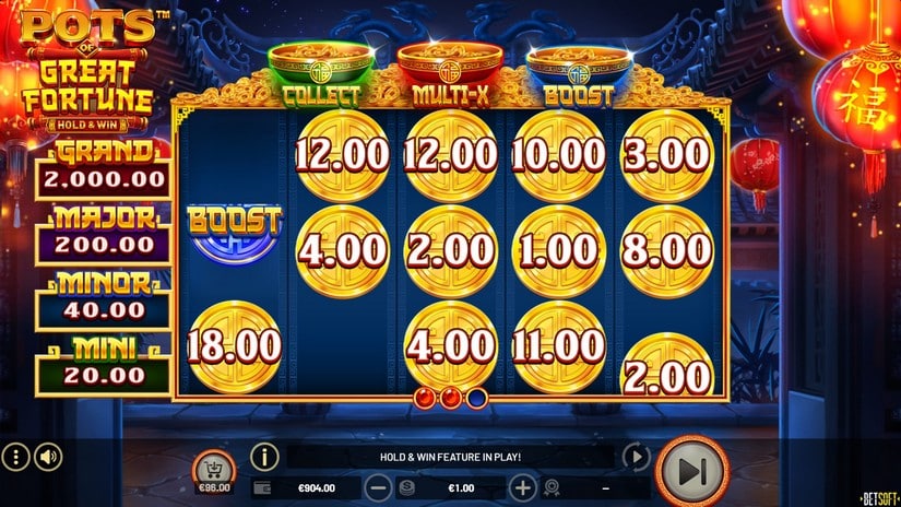 Pots of Great Fortune – Hold & Win slot screen 4