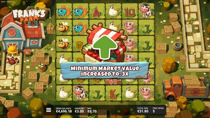 Frank’s Farm slot screen 5
