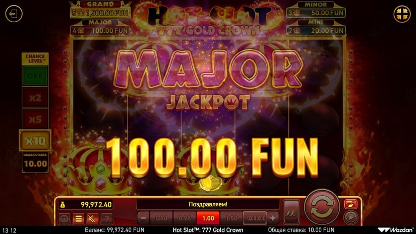 Hot Slot™: 777 Gold Crown slot screen 4