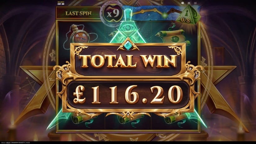 Shadow Society slot screen 10