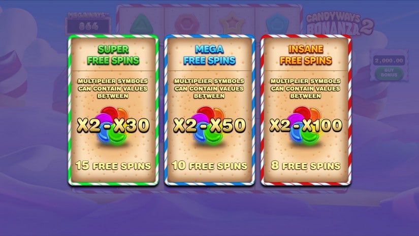 Candyways Bonanza 2 Megaways slot screen 4