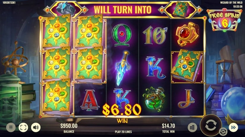 Wizard of the Wild slot screen 4