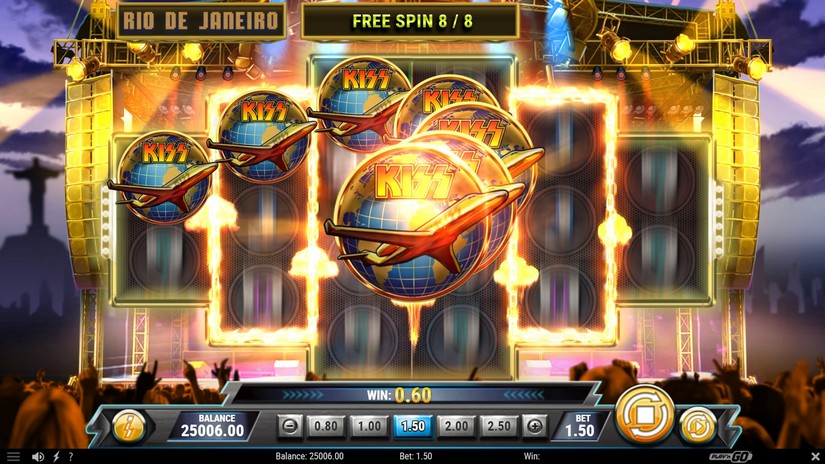 KISS Reels of Rock slot screen 6