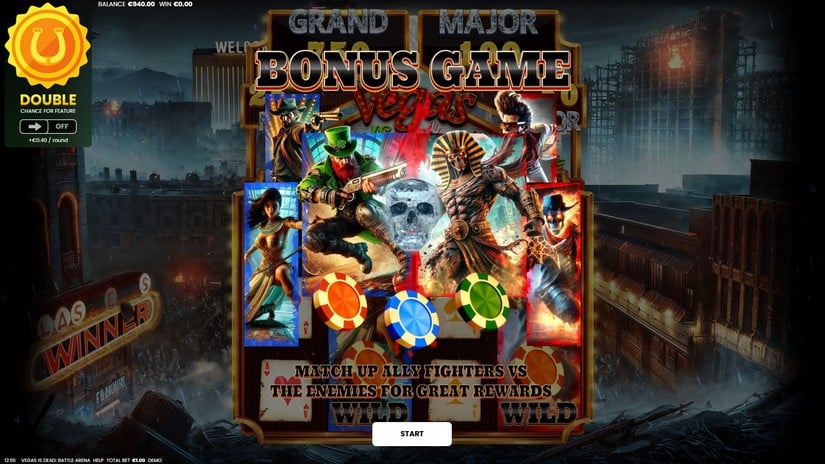 Vegas is Dead: Battle Arena slot screen 2