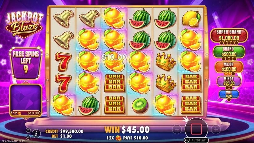 Jackpot Blaze slot screen 5