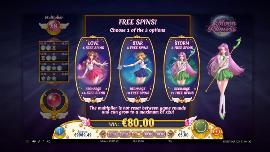 Moon Princess slot screen 3