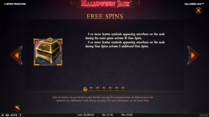 Halloween Jack slot screen 5