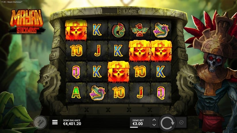 Mayan Stackways slot screen 2