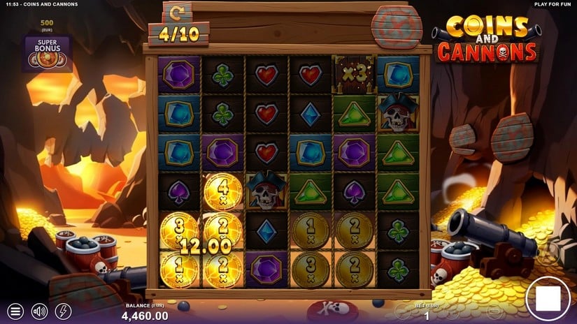 Coins and Cannons slot screen 3
