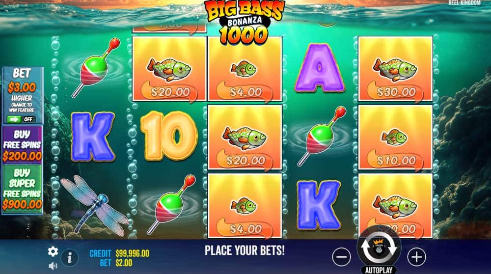 Play free Big Bass Bonanza 1000
