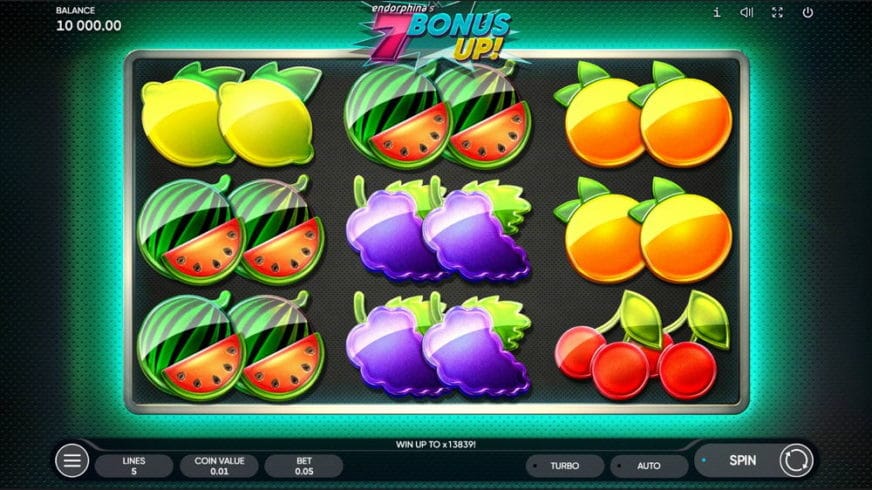 7 Bonus UP! slot screen 1