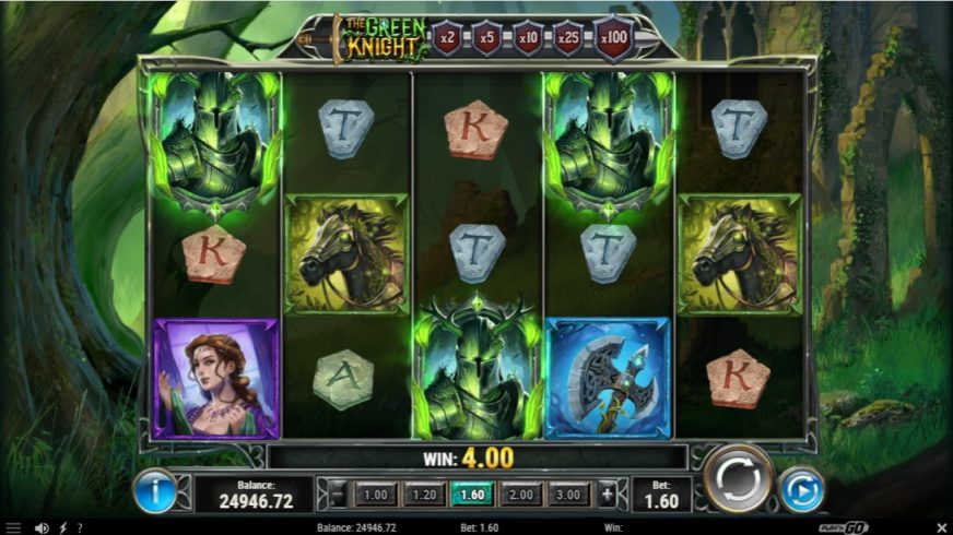 The Green Knight slot screen 3