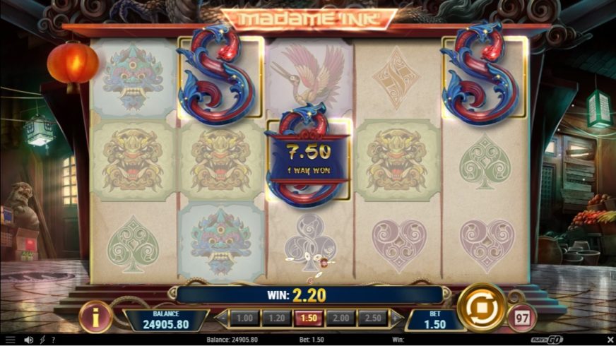 Madame Ink slot screen 2