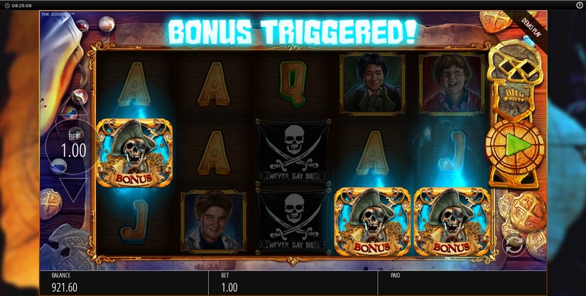 The Goonies Return slot screen 5