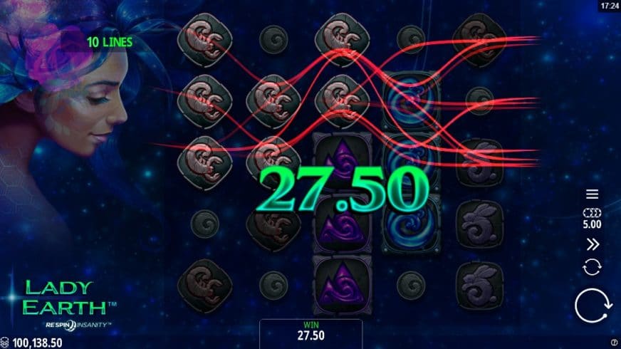 Lady Earth slot screen 2