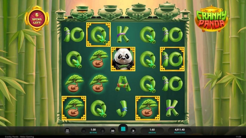 Cranky Panda slot screen 5