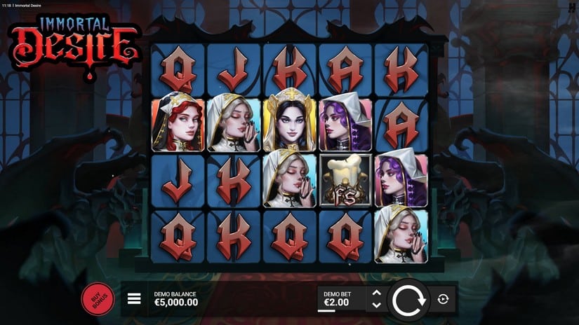 Immortal Desire slot screen 1