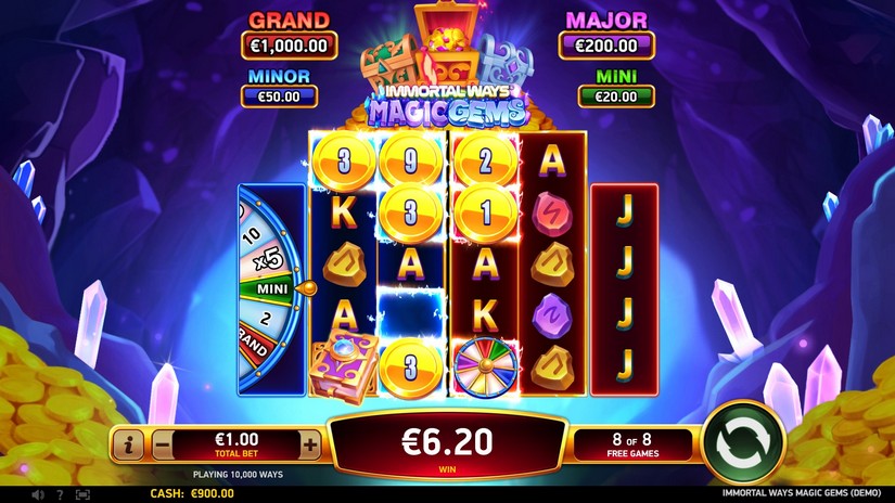 Immortal Ways Magic Gems slot screen 5