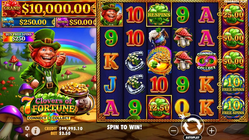 7 Clovers of Fortune slot screen 1
