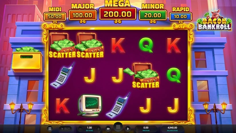 Bacon Bankroll slot screen 2