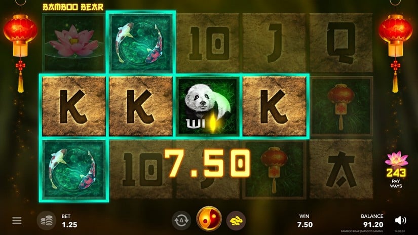 Bamboo Bear slot screen 4
