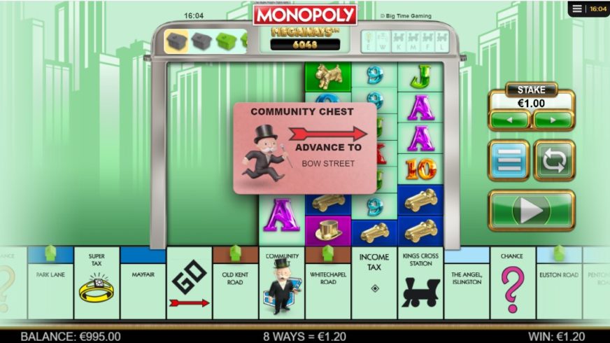 Monopoly Megaways slot screen 2